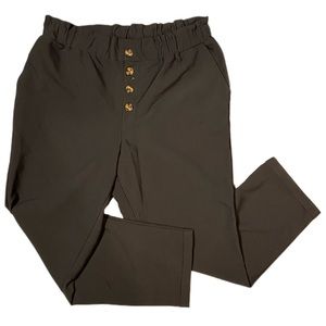 Black Trousers Stretchy Plus Size
